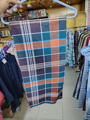 Authentic Sirajganj Cotton Lungi - Multi-Check Design_img_1