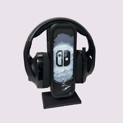 PanelSwap+ Headphone Stand with Storage – Customizable Desk Holder | InDecorBD_img_1