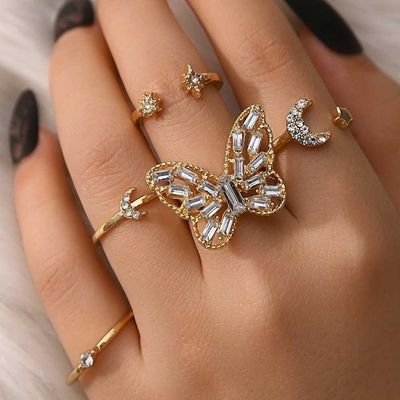 বড় বাটারফ্লাই রিং সেট (৫পিছ ) N/A Big Butterfly Ring set (5 piece)N/A ._img_0