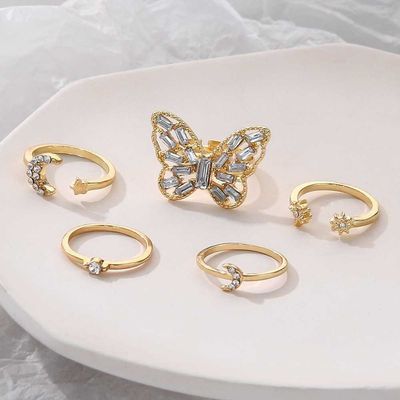 বড় বাটারফ্লাই রিং সেট (৫পিছ ) N/A Big Butterfly Ring set (5 piece)N/A ._img_1
