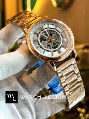 ARMANI AUTO CHAIN ROSE GOLD WHITE DIAL_img_0