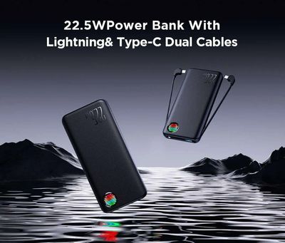 Joyroom JR-L014 22.5W 10000mAh Power Bank with Dual Cables – Black_img_5