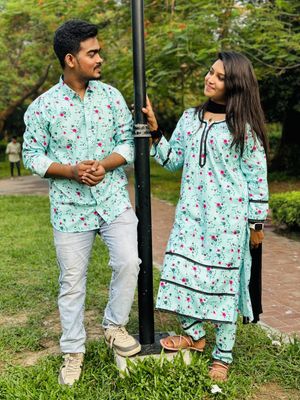 শার্ট এন্ড টু পিস কাপল ড্রেস_img_0