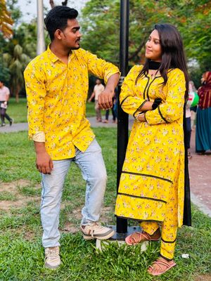 শার্ট এন্ড টু পিস কাপল ড্রেস_img_1