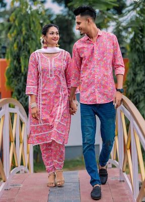 শার্ট এন্ড টু পিস কাপল ড্রেস_img_2