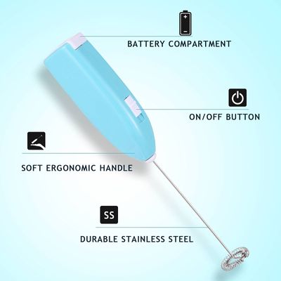Mini Portable Hand Blender For Lassi. Milk. Coffee. Mixer_img_2
