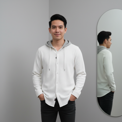 Premium wolf fabric hooded shirt for winter (unisex)_img_1