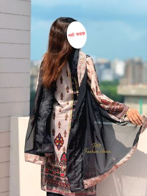 ইন্ডিয়ান ওয়েটলেস জর্জেট থ্রিপিস_img_2