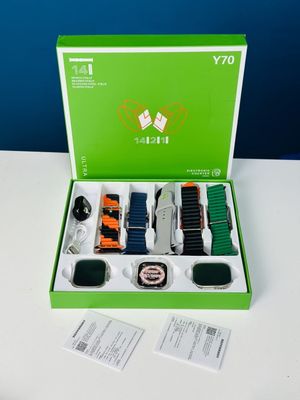 Y70 Ultra Couple Smartwatch With 13 Straps + Digital Tazbi_img_1