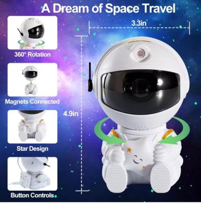3D Astronaut Character Night Light Novelty Nebula Star Night Lamp Starry Projector Light Cheaper Price Night Lights for Kids_img_1