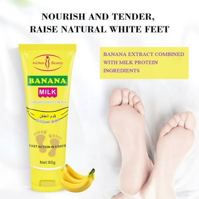 Yasu Foot Cream,80g Anti-cracking Cream Long Lasting Reusable Plant Extracts Banana Milk Cracked Heel Cream_img_1