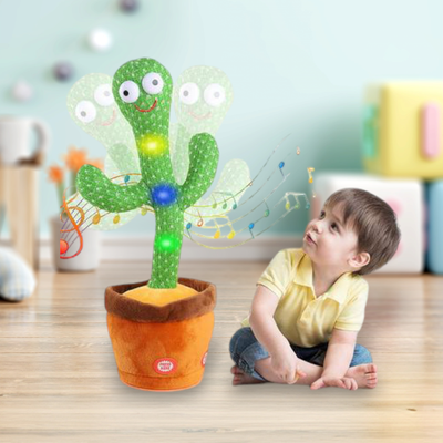 Talking Cactus Toys for Boys Girls Talking Cactus Toy with 120 English Songs and LED Lighting for Home Decoration_img_3