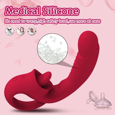 Clitoral Tongue Licking G Spot Vibrator Realistic Big Dildo Clitoralis Stimulator 10 Licking Vibrating Adult Sex Toys for Women_img_3