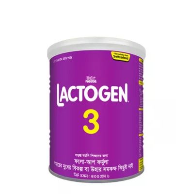 Nestle Lactogen 3 Formula Milk Powder (12-24 M) 400 gm Tin_img_0