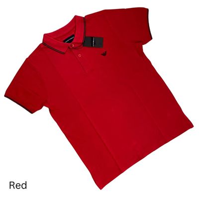 Emporio Armani Men's Red Polo T-shirt_img_1