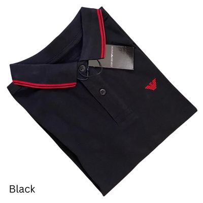 Emporio Armani Men's Black Polo T-shirt_img_0
