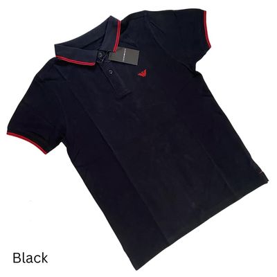 Emporio Armani Men's Black Polo T-shirt_img_1