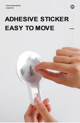Toothbrush Holders, Bathroom Self Adhesive Shelf Toothbrush Rack Wall Hanging Toothpaste Organizer Kitchen Chopsticks Tableware Drain Storage Box_img_14