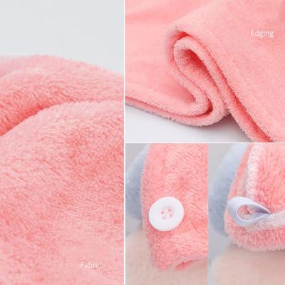 সুপার সফট মাইক্রোফাইবার হেয়ার তোয়ালে । Super Soft Microfiber Hair Towel_img_1