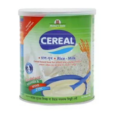 Mother's Smile Cereal Rice & Milk Tin 400 gm_img_0