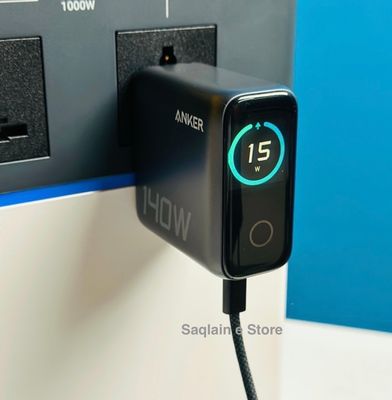 Anker Laptop Charger 140W | 4-Port | PD 3.1 | Touch Control | USB-C Cable (B2697) Chinese Version – Black_img_0