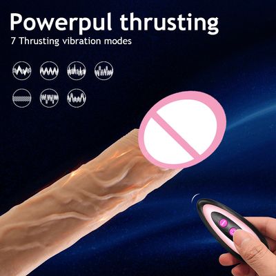 Remote Control Thrusting Realistic Dildo Vibrator G Spot Telescopic Or Swing Big Penis Stimulator Suction Cup Sex Toys for Women_img_1
