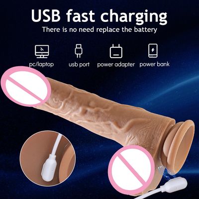 Remote Control Thrusting Realistic Dildo Vibrator G Spot Telescopic Or Swing Big Penis Stimulator Suction Cup Sex Toys for Women_img_4