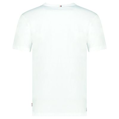 T-Shirt Col Rond avec Impressions et Drapeau Blanc_img_3
