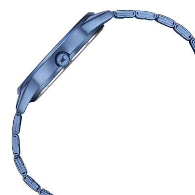 Fastrack 3305QM02 Stunnerse Quartz Analog Blue Dial With Blue Metal Strap Watch_img_5