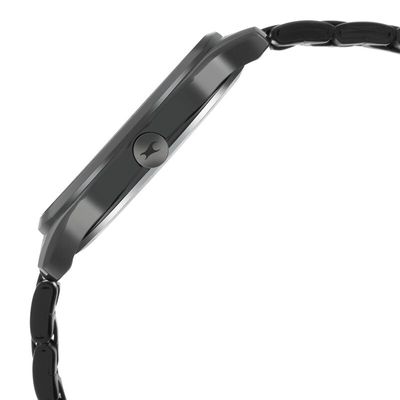 Fastrack NR3255NM01 Stunners Quartz Analog Black Dial Metal Strap Watch_img_2