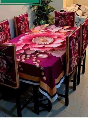 চমৎকার 3D প্রিন্টেড টেবিল ক্লথ সেট:_img_0