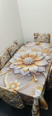 চমৎকার 3D প্রিন্টেড টেবিল ক্লথ সেট:_img_3