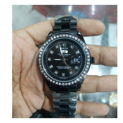 Rolex Quartz Movement Stainless Steel Analog Watch for Men_img_1