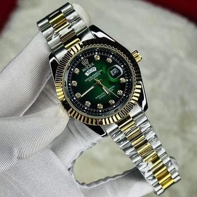 Rolex Quartz Movement Stainless Steel Analog Watch for Men_img_3