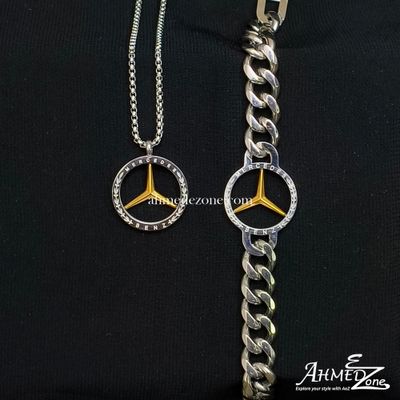 Mercedes Bracelet and Locket Combo (Silver Editon)_img_0