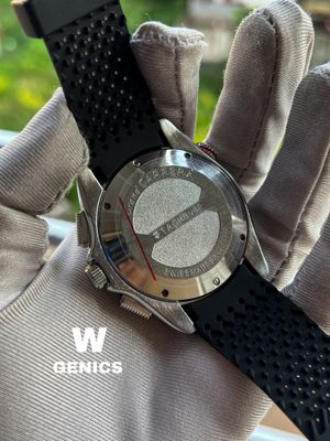 Tag Heur Caliber 36 Black Belt Silver Case Semi AAA Grade_img_4