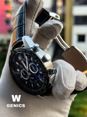 Tag Heur Anniversary 2.0 Edition Silver Case Black Belt Semi AAA Grade_img_1