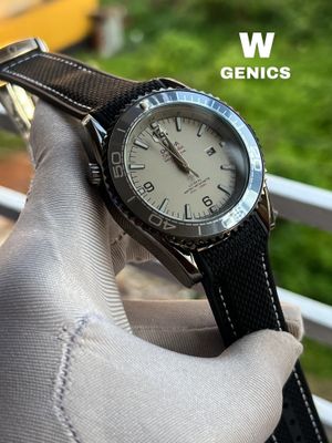 Omega Seamaster 500 Black Fiber Belt Black Case AA Grade_img_0