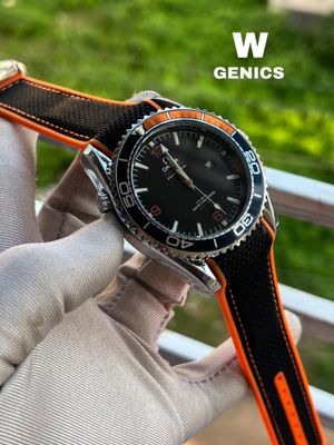 Omega Seamaster 500 Silver Case Orange Belt AA Grade_img_0