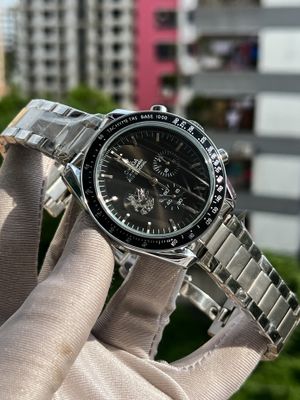 Omega Speedmaster Black Dial Silver Case Semi AAA Grade_img_0