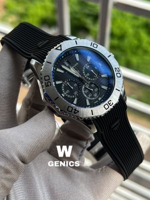 Tag Heur AQUARACER Silver Case Black Dial Black Belt AA Grade_img_0