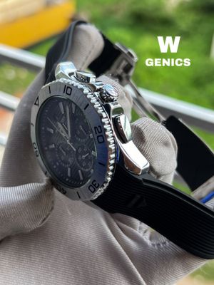 Tag Heur AQUARACER Silver Case Black Dial Black Belt AA Grade_img_1