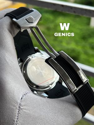 Tag Heur AQUARACER Silver Case Black Dial Black Belt AA Grade_img_3