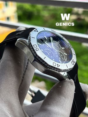 Tag Heur AQUARACER Silver Case Black Dial Black Belt AA Grade_img_4