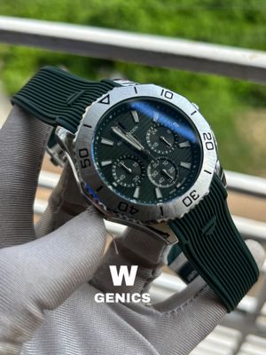Tag Heur AQUARACER Silver Case Green Dial Green Belt AA Grade_img_0