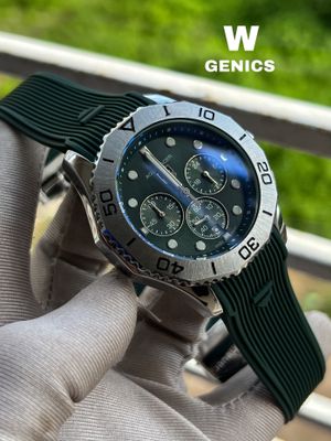 Tag Heur AQUARACER Silver Case Green Dial Green Belt AA Grade_img_0
