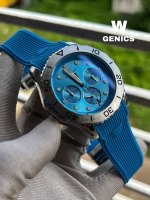 Tag Heur AQUARACER Silver Case Tiffani Plaim Dial Sky Blue Belt AA Grade_img_0