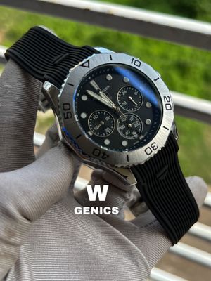 Tag Heur AQUARACER Silver Case Black Dial Black Belt AA Grade_img_0