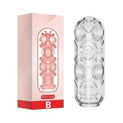 Masturbation for Men Penis Pleasent Aircraft Cup Device Soft Transparent Pocket Vaginal Sleeve Training 18 Adult Erotic Sex Toys_img_4