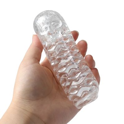 Masturbation for Men Penis Pleasent Aircraft Cup Device Soft Transparent Pocket Vaginal Sleeve Training 18 Adult Erotic Sex Toys_img_5